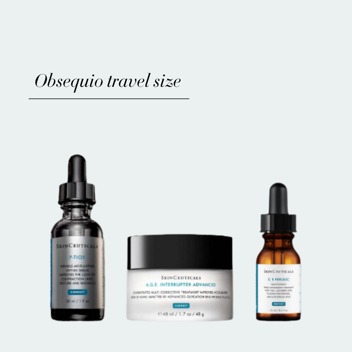 Travel size skinceuticals