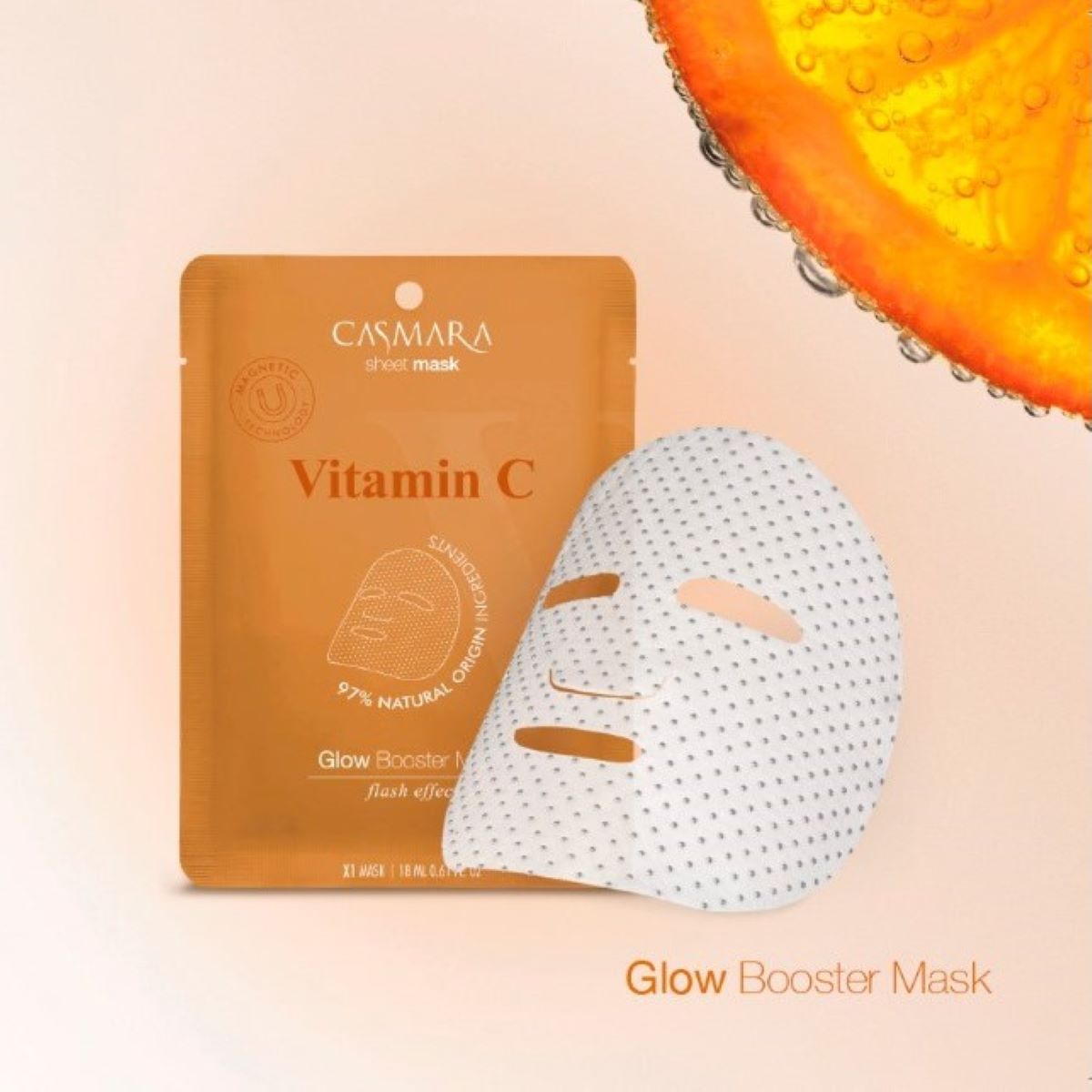 Sheet Mask Glow Booster Vitamina C Casmara