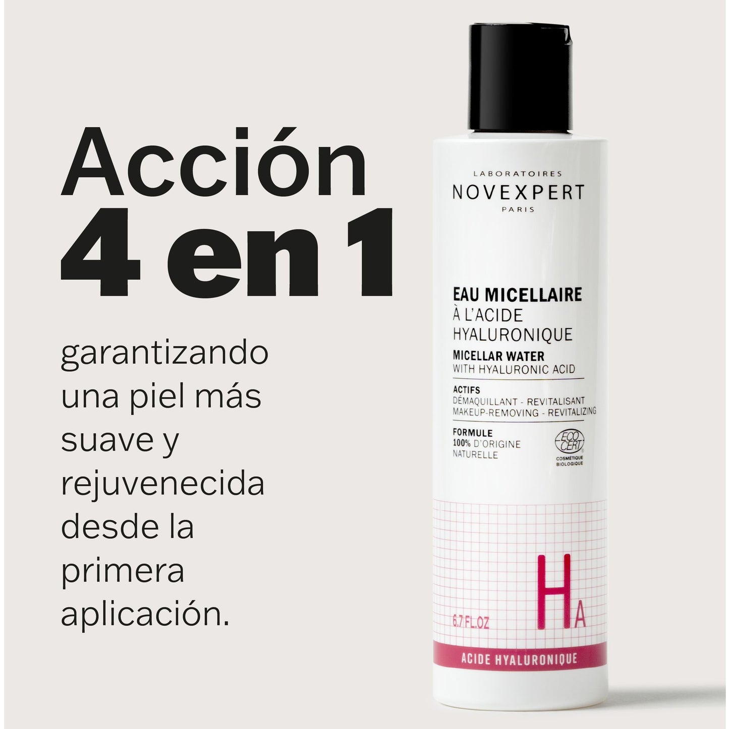Agua Micellar Ácido Hialurónico - Novexpert