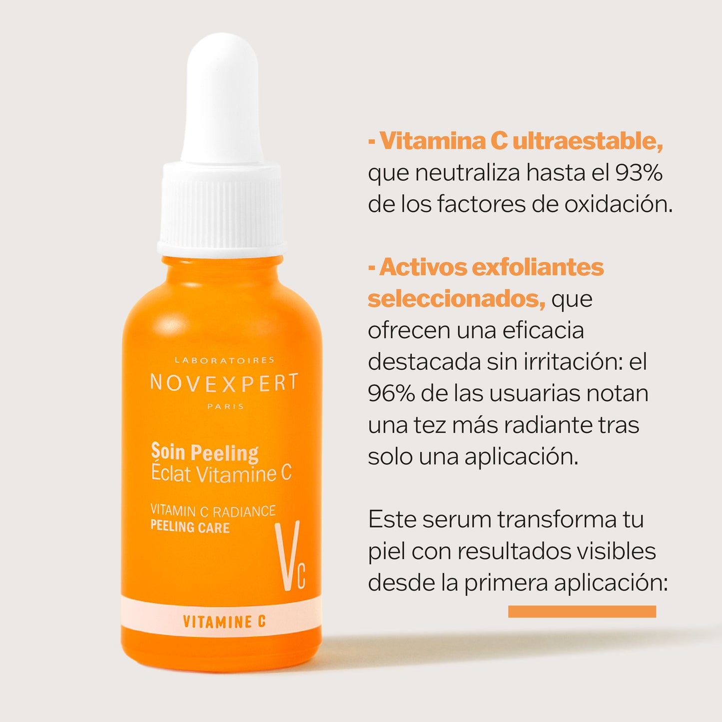 Serum Peeling Vitamina C - Novexpert