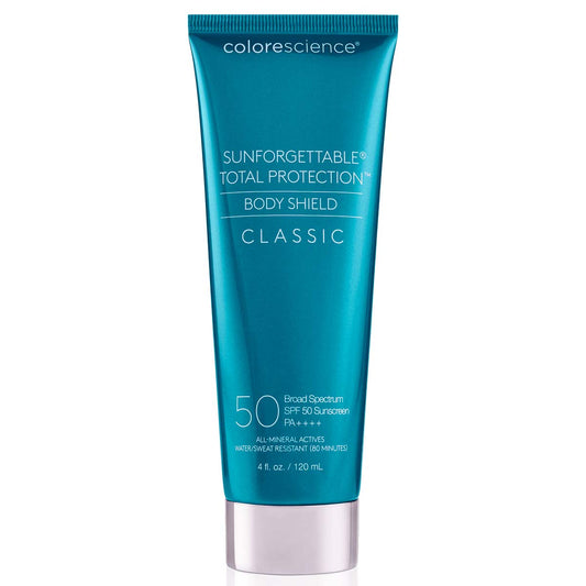 Total Protection Body Shield SPF 50 Classic ColorescienceCOLORESCIENCE COLOMBIA, COLORESCIENCE MEDELLÍN, COLORESCIENCE BOGOTÁ, COLORESCIENCE SUNFORGETTABLE, COLORESCIENCE MAQUILLAJE CON SPF, COLORESCIENCE FLEX, COLORESCIENCE PROTECTOR SOLAR MINERAL, COLORESCIENCE MAQUILLAJE, COLORESCIENCE SPF CON COLOR, COLORESCIENCE TOTAL EYE, COLORESCIENCE LIP SHINE SPF, COLORESCIENCE POLVO MINERAL, COLORESCIENCE PIEL SENSIBLE